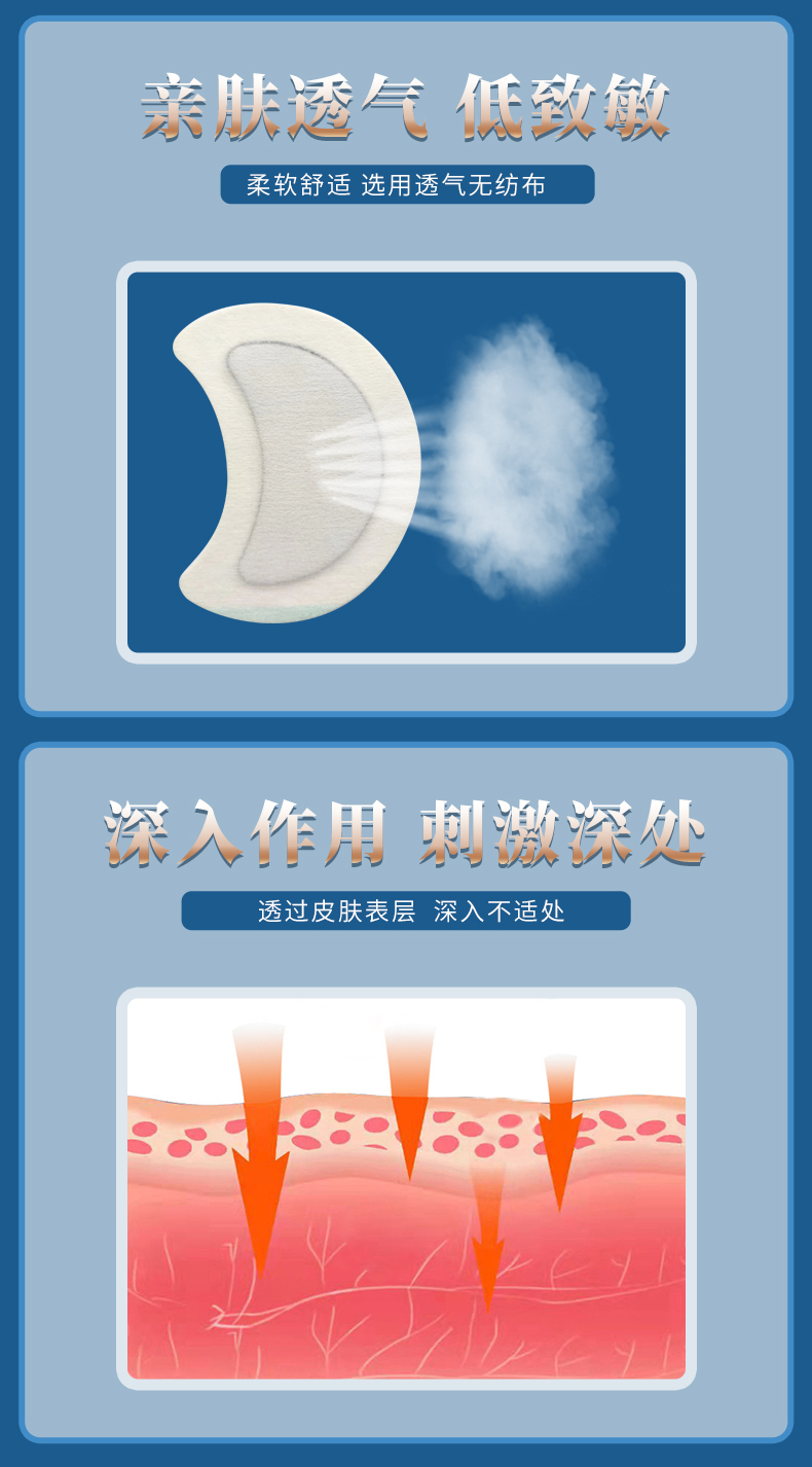敷貼于淋巴處，親膚舒適透氣